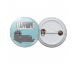 Seal of Approval Pinback Button